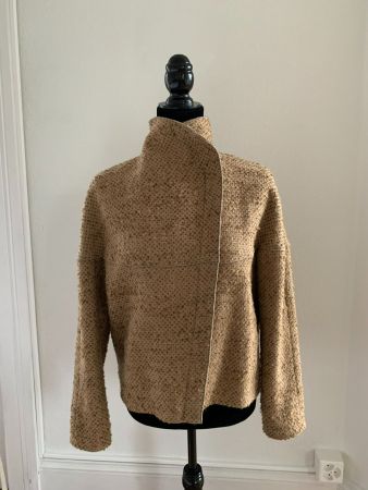 AKRIS punto: Lässige braune Biker-Jacke, 36