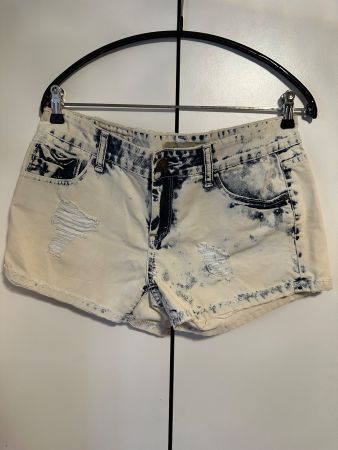 Damen Shorts AMISU Grösse 38 Washed Denim Used Look