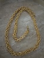 Collier chaîne maille royale couleur or état neuf