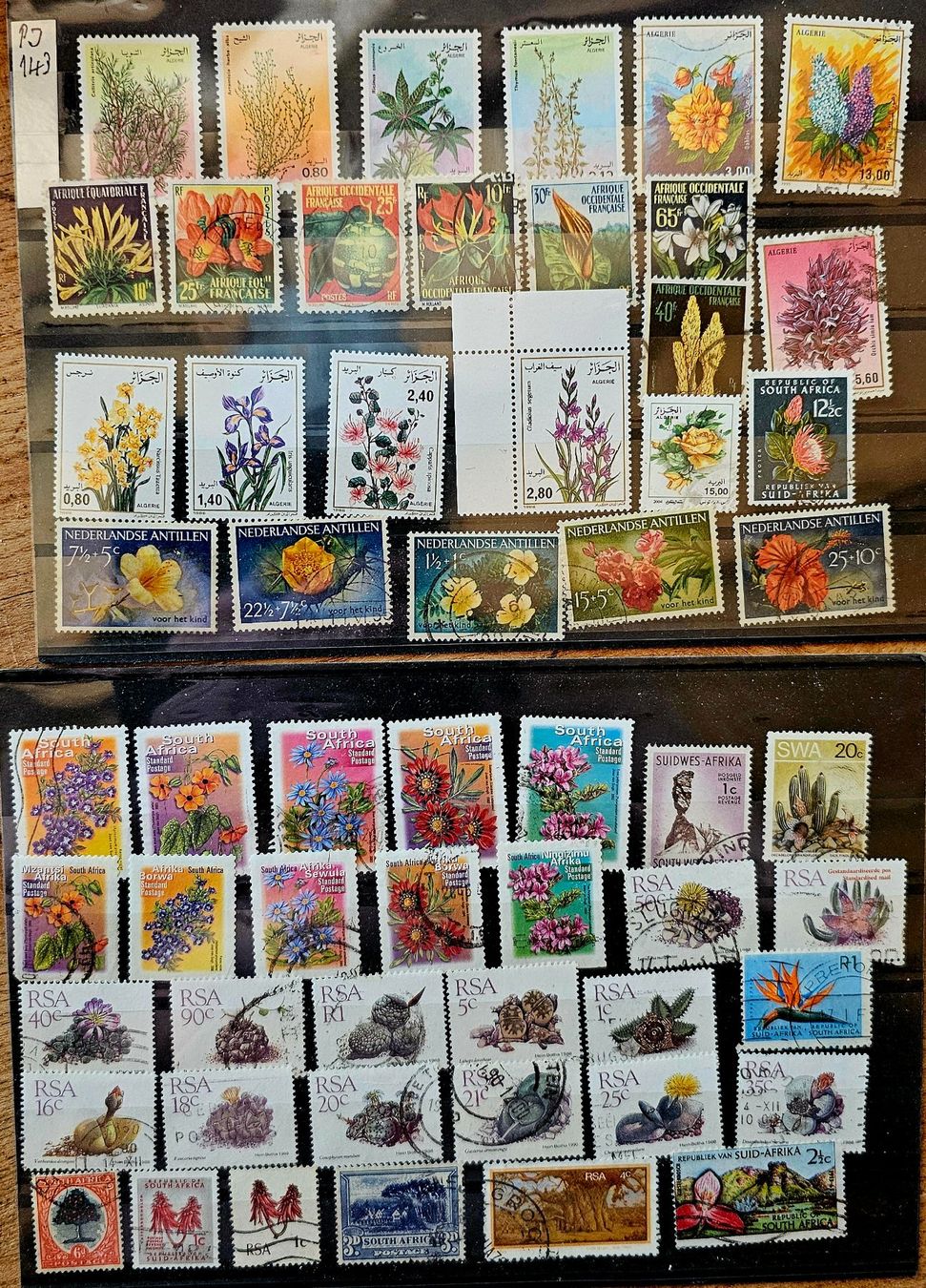 Alle Briefmarken: WELT -  Motive Blumen – Gebraucht aus Les Valettes von Nuba1