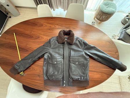 Schott NYC Lederjacke / Pilotenjacke Grösse 4XL