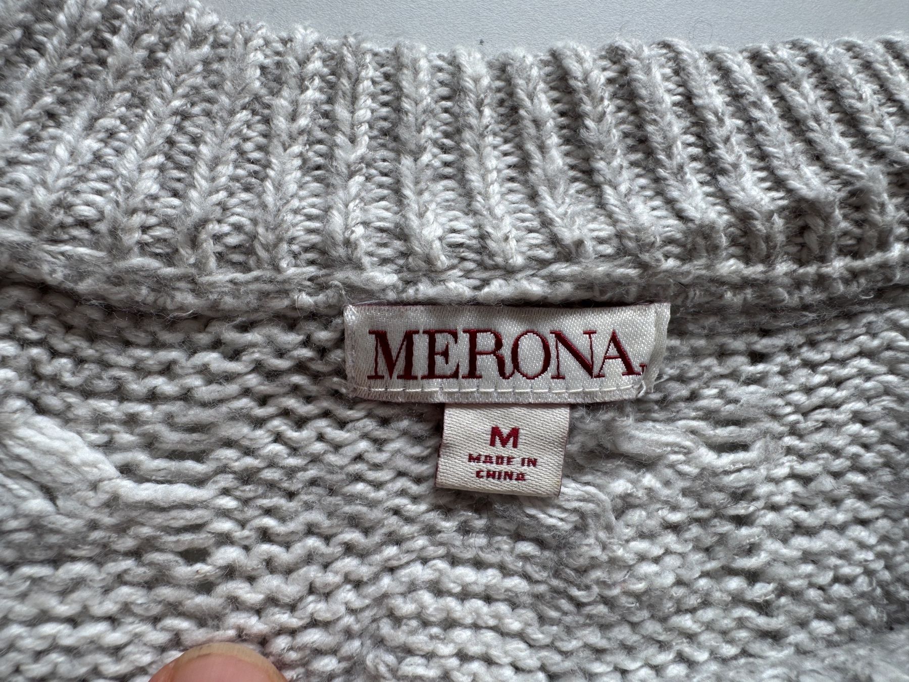 Giacche: Merona pullover cable knit style Women M oversize – Usato da Neuchâtel venduto da _Easy_to_Find_ 3