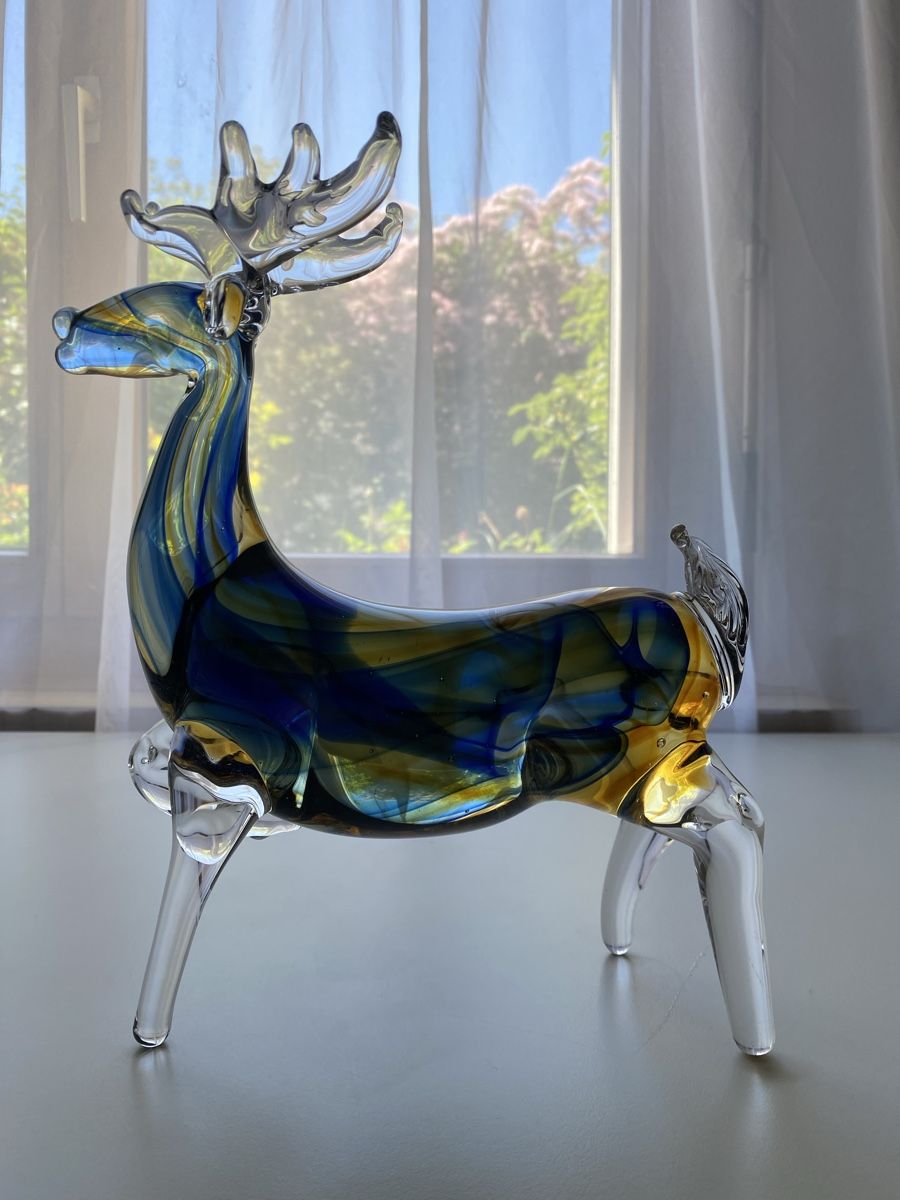 Tutte le decorazioni: Hirschfigur aus Glas – Nuovo (secondo la descrizione) da Kollbrunn venduto da Imaunicorn 3