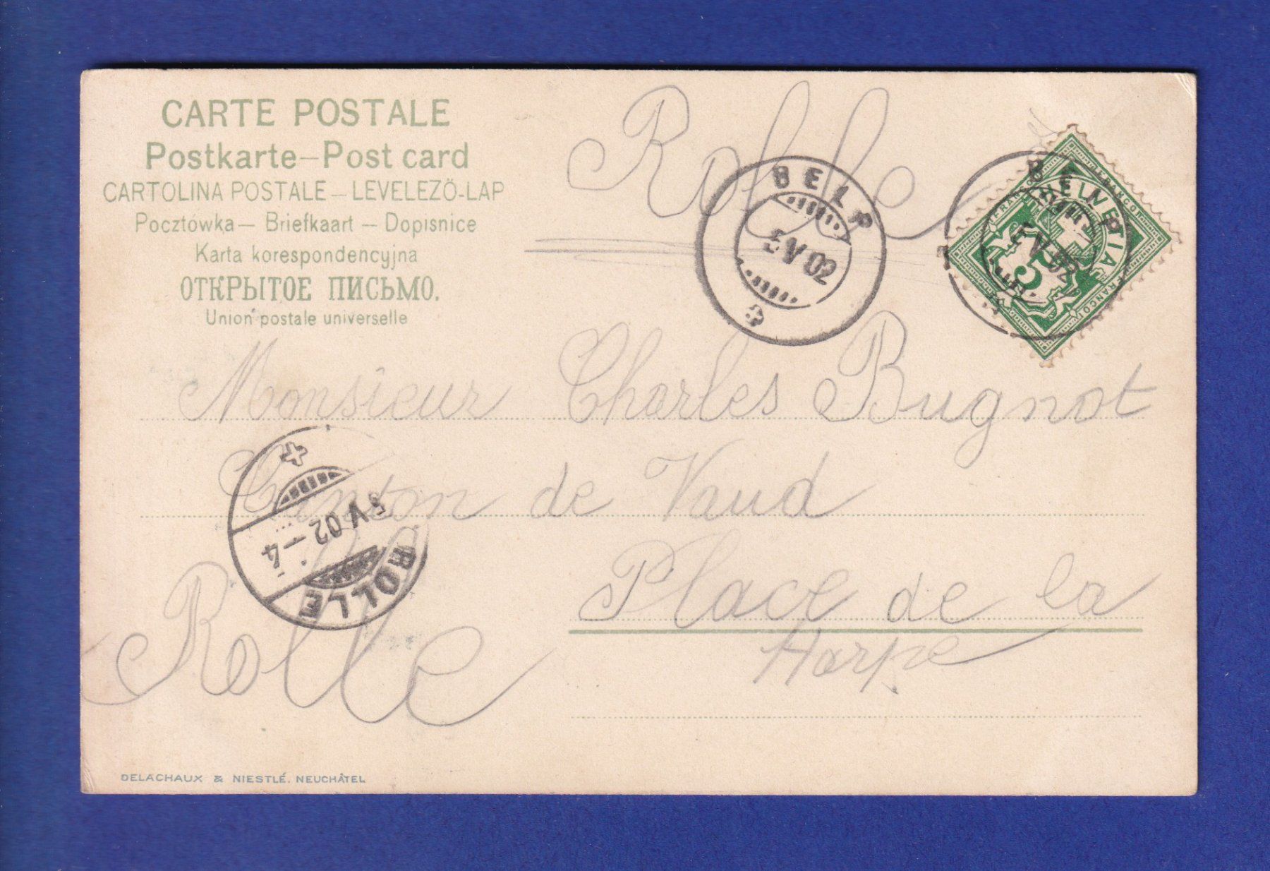 Cartoline postali: OISEAU - Rouges-Gorges – Usato da Pully venduto da nicecards-shop 1