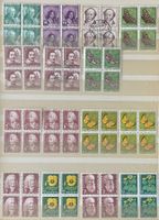 Lot 4-er Blöcke Pro Juventute Marken 1938 bis 1973