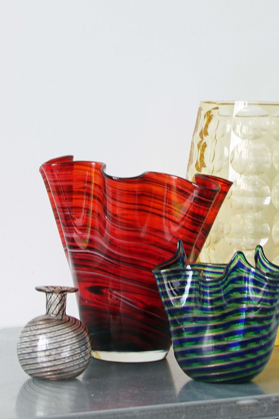 Murano Figuren: grosse Murano Vase "Fazzoletto" - Glasdesign ev. Venini? – Gebraucht aus Merlischachen von sammlerstueck 4