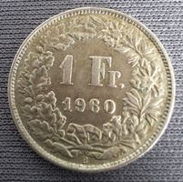 1 Franken Silber-Münze, 1960