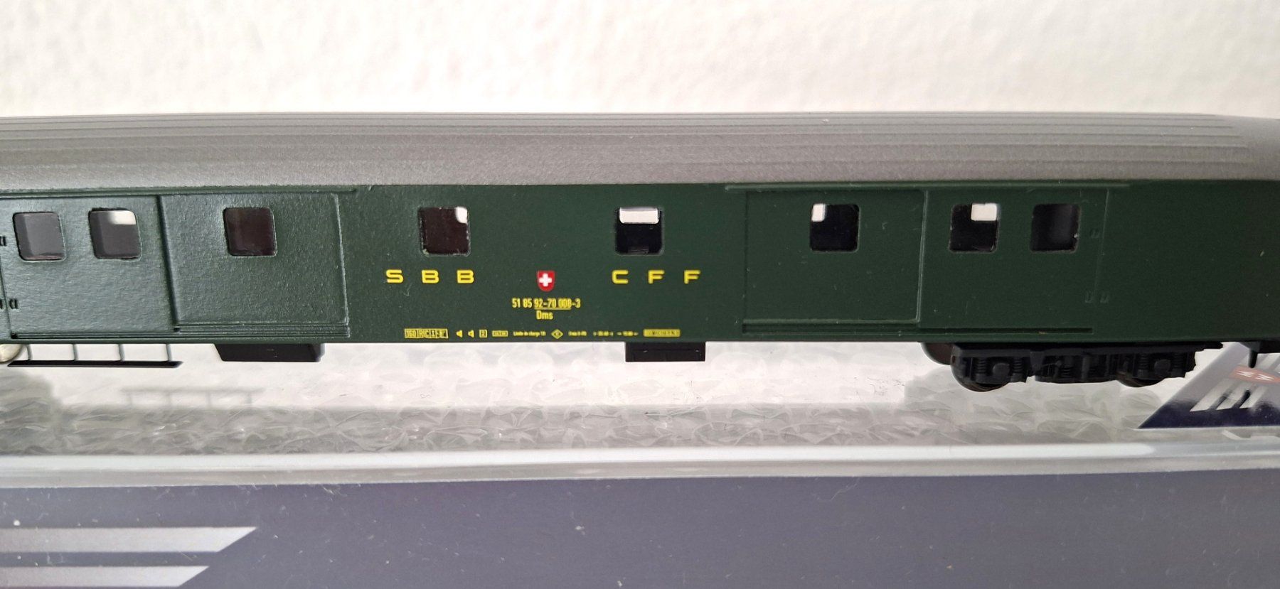 Modellini di ferrovie: MW-Modell Dms SBB RIC Packwagen N-CH-304a – Nuovo e nell'imballaggio originale da Biberist venduto da Ntrains 1