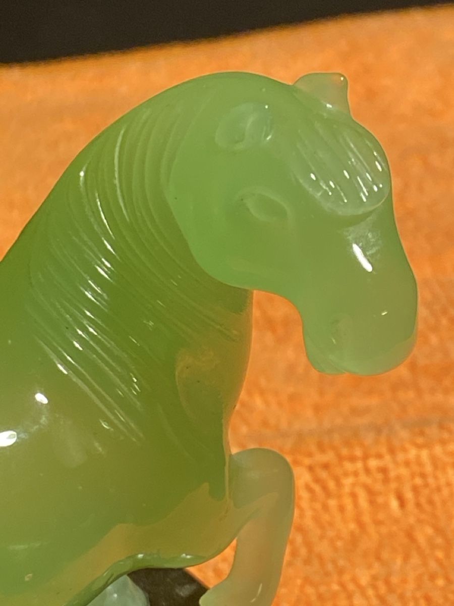 Figuren: Une paire de chevaux en verre chinois – Gebraucht aus Bevaix von Dominixx52 6