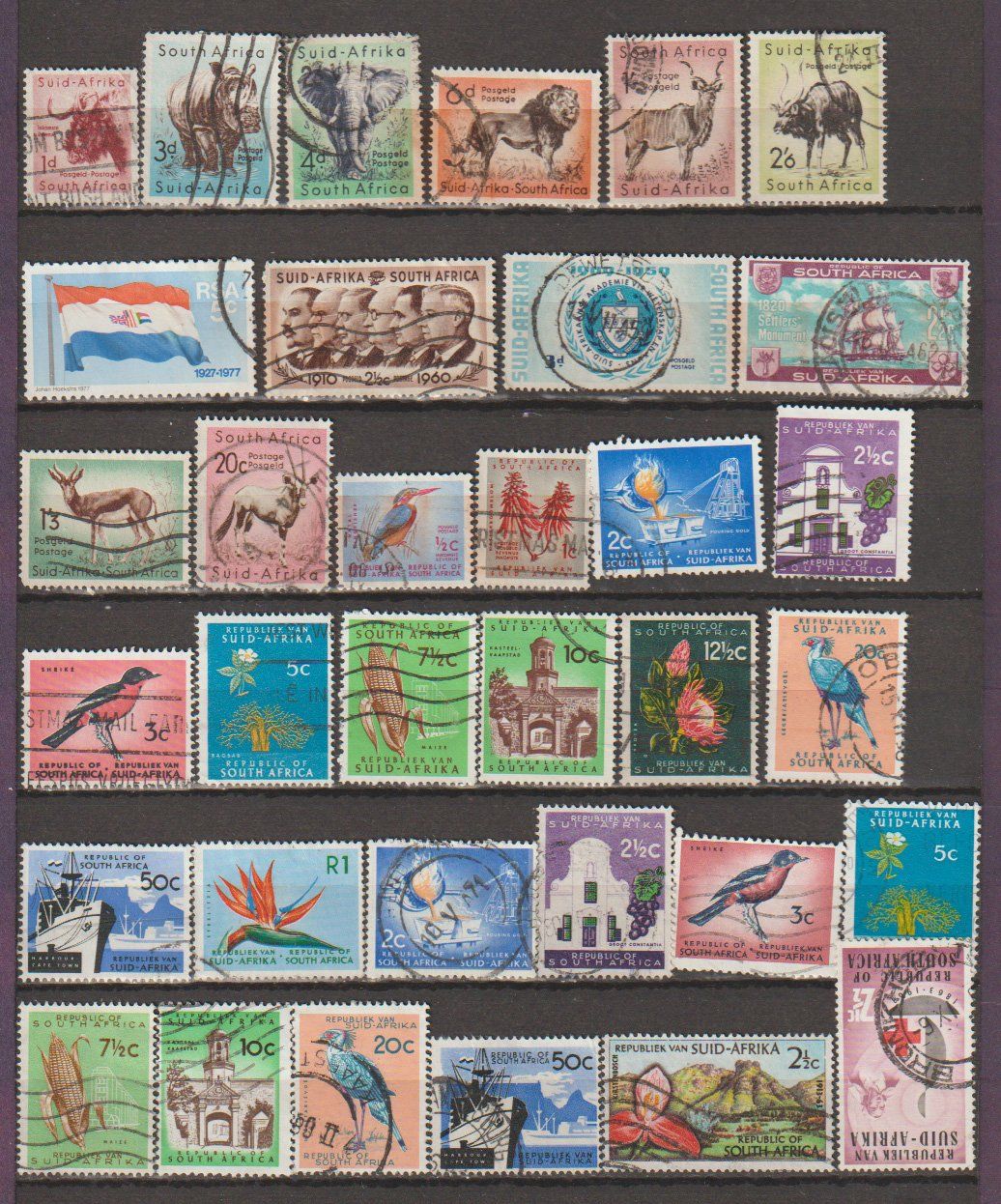 Alle Briefmarken: Afrique du Sud – Gebraucht aus Crans-Montana von kira56 1