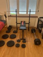 Hammer Power Bench Hantelbank mit Gewichten Set gebraucht