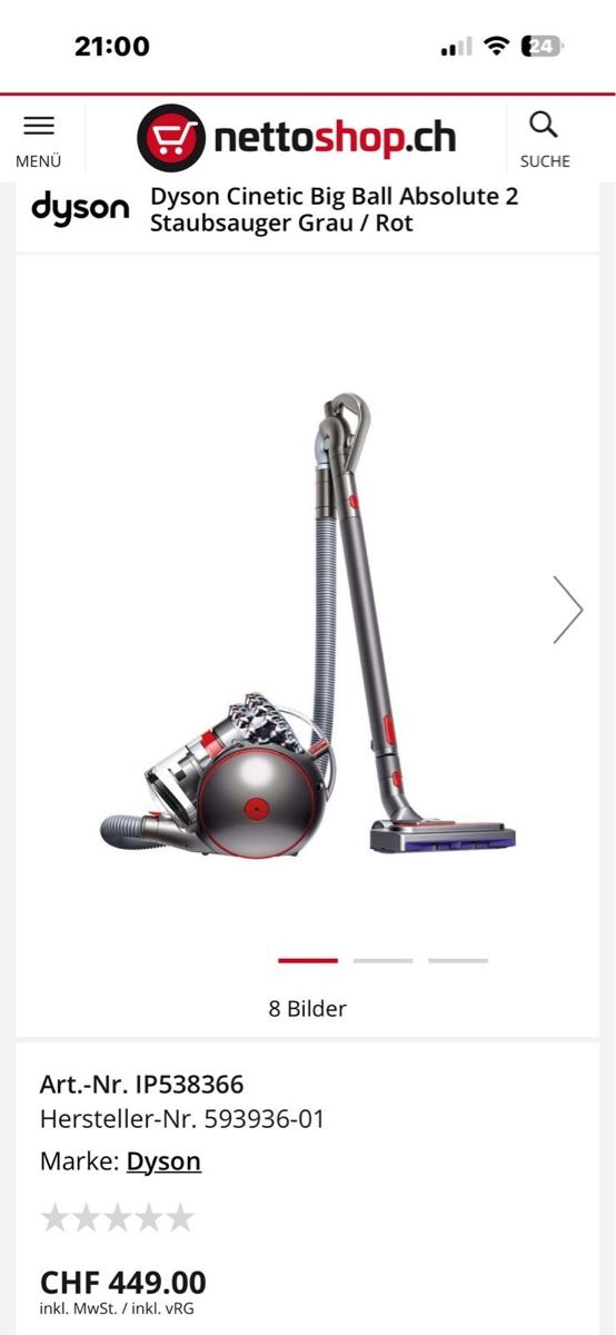 Dyson Staubsauger & Zubehör: Dyson Cinetic Big Ball Absolute 2 Staubsauger – Gebraucht aus Zug von Biki72 6