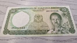 Tansania 10 Shilling Banknote guter Zustand