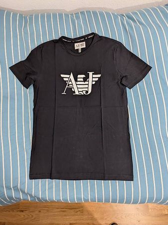 Armani Jeans Herren T-Shirt AJ Eagle Logo schwarz