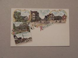 Litho Karte Rheineck St.Gallen 1900 SG