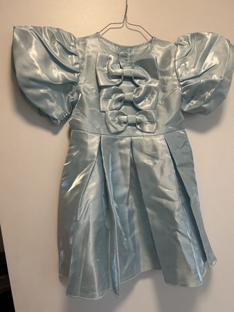 NEW PRINCESS Kids DRESS Blue Bow