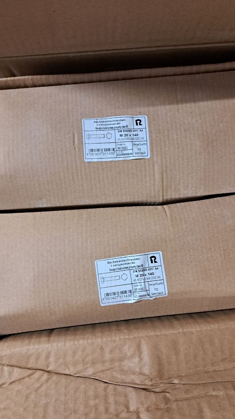 Tutti gli attrezzi: Schraube M20x140 A4 ohne Schaft – Nuovo e nell'imballaggio originale da Maschwanden venduto da stein856 3