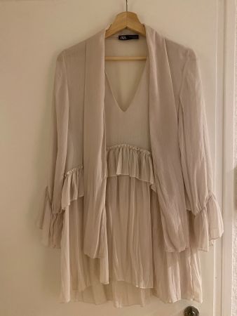 Damen Kleid Zara Beige Grösse XS mit Makel