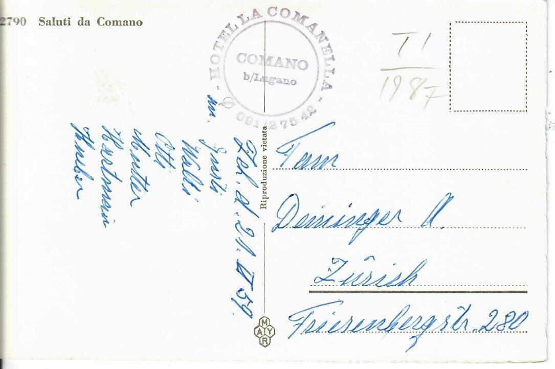 Cartes postales: Saluti da Comano – D'occasion à Hochdorf par Ziegel-16 1
