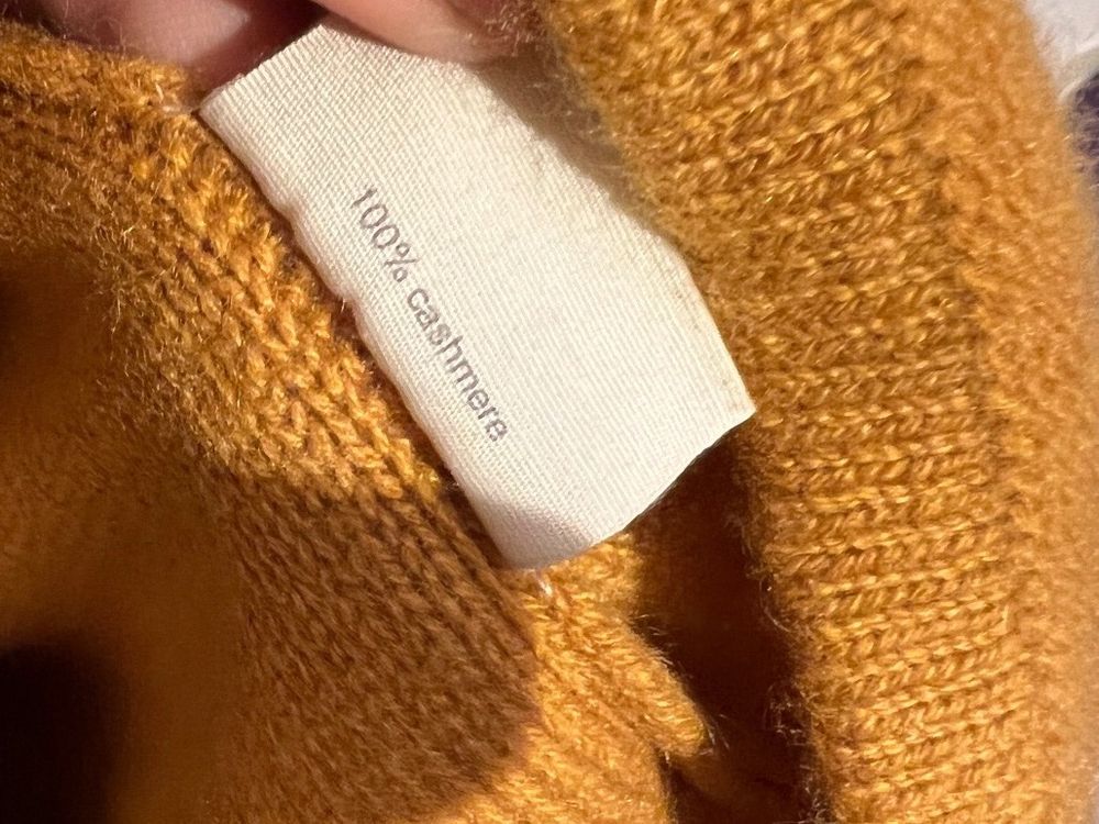 Cardigan Nile, L, Senfgelb, Kaschmir Jäckli (Gebraucht) in