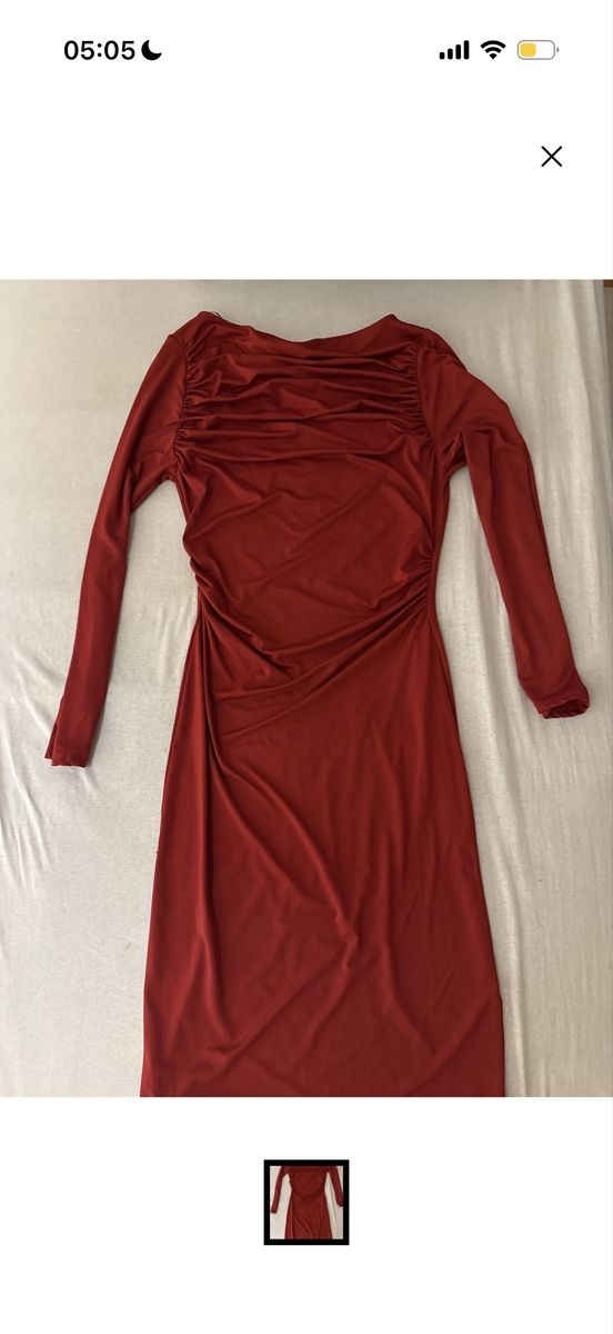 H&M Robes: Robe longue drapée rouge taille S bon état – Neuf (Voir description) à Biel/Bienne par ant_h25x 1