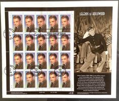 1999 USA - James Cagney Bogen auf FDC Legends of Hollywood