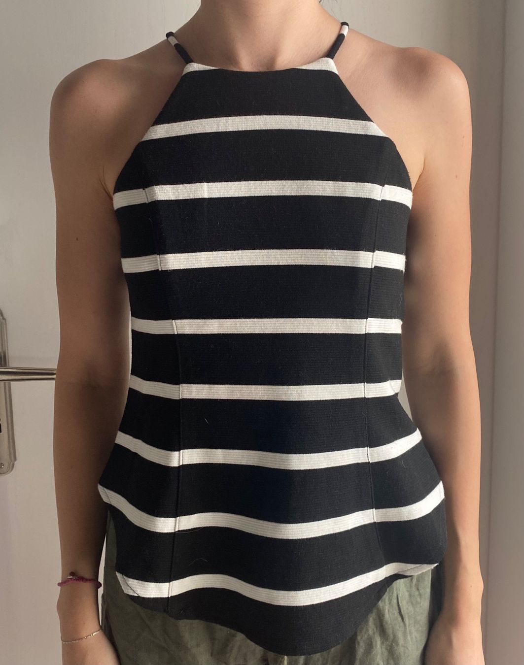 Tops: Top schwarz weiss gestreift Grösse S – Gebraucht aus Altendorf von Jeshy15