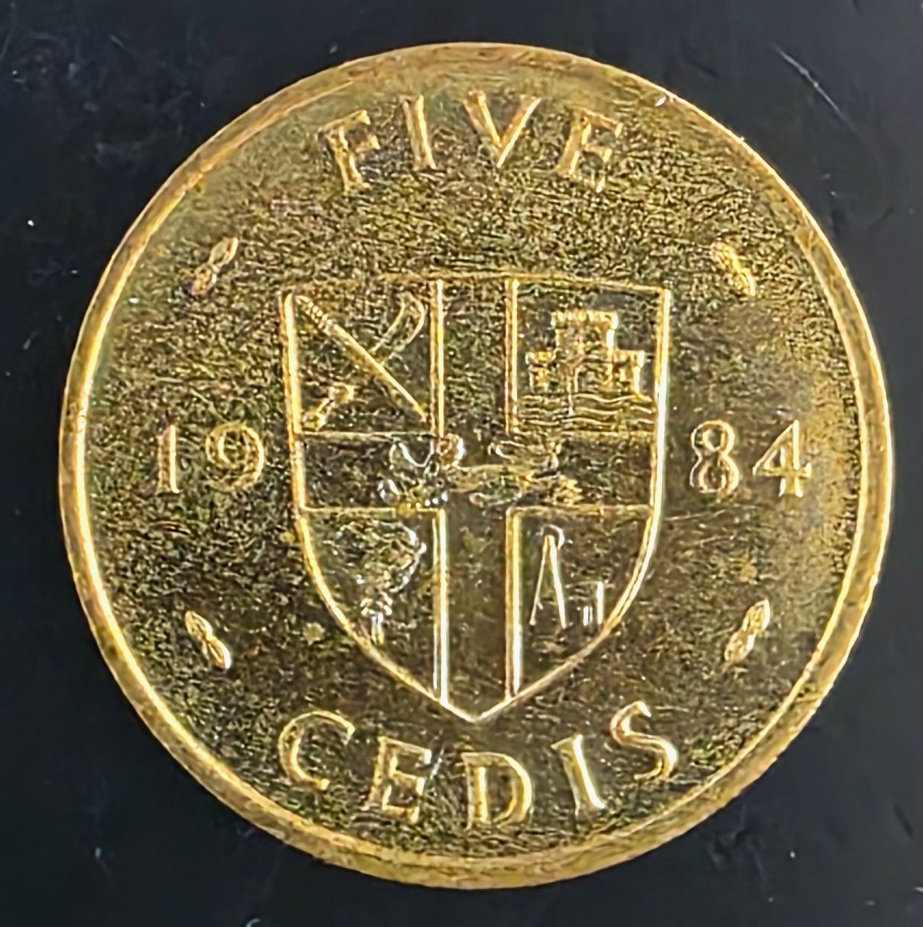 Tutti le monete: GHANA 5 CEDIS 1984 – Usato da winterthur venduto da CoinPassion 1