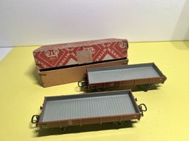 2x Märklin Flachwagons HO 