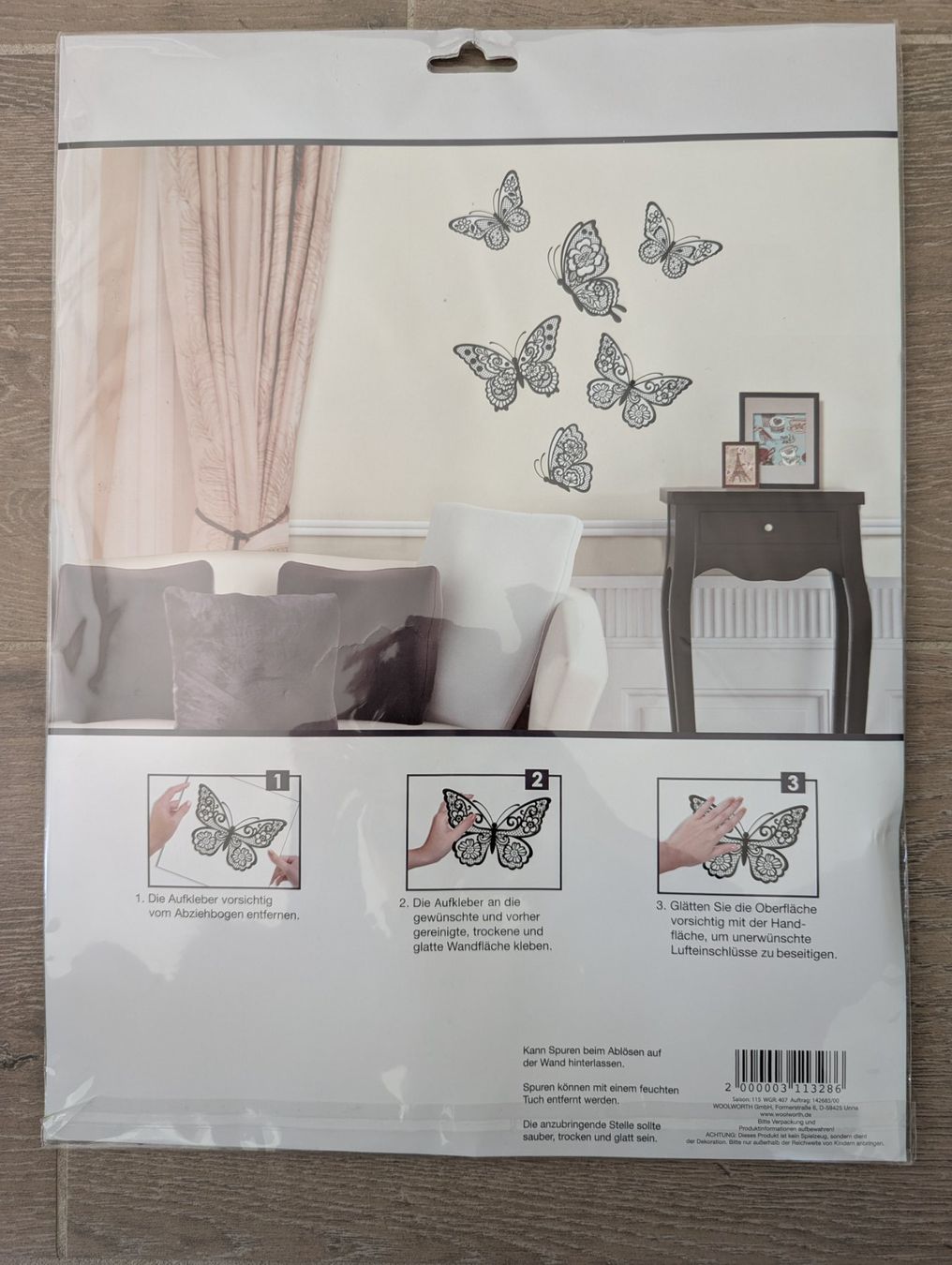 Tutte le decorazioni: Wanddeko Schmetterling schwarz – Nuovo e nell'imballaggio originale da Binz venduto da Aleksruski 1
