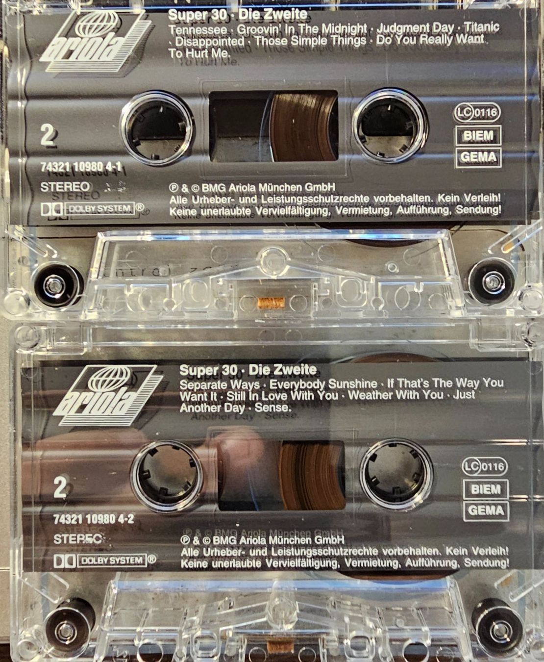 Musicassette: MC - Super 30 - Die Zweite – Usato da Wahlen b. Laufen venduto da Cg10 3