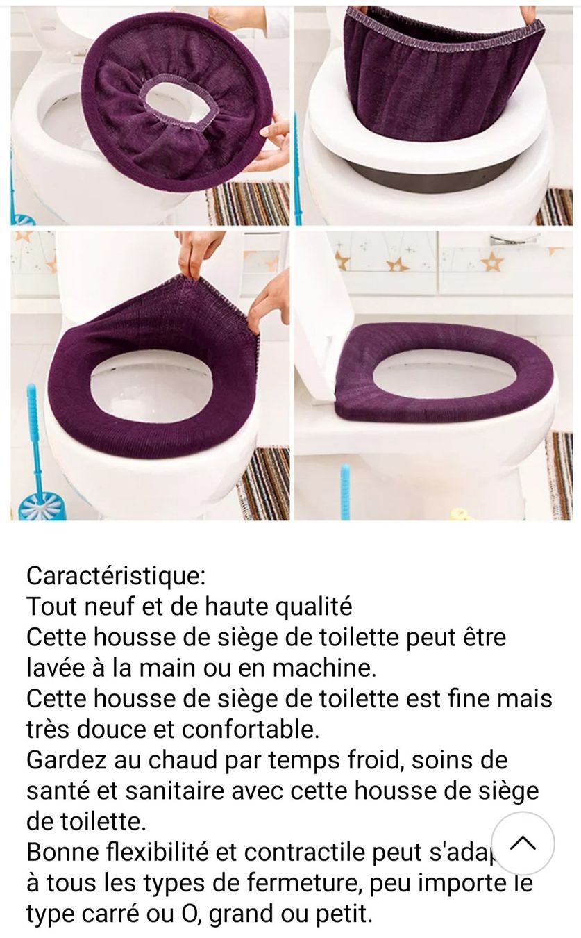 WC: Housse de protection wc chaude et douce – Nuovo e nell'imballaggio originale da Renens VD venduto da Minipri 2