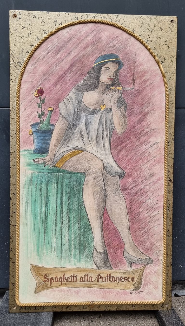 Gemälde: Quadro "Spaghetti alla Puttanesca" - Arte Unica! – Gebraucht aus Altdorf UR von Adeleiro