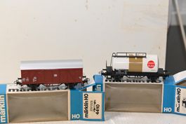 2x Märklin HO/AC  Güterwagen 4410 + 4444 mit OVP