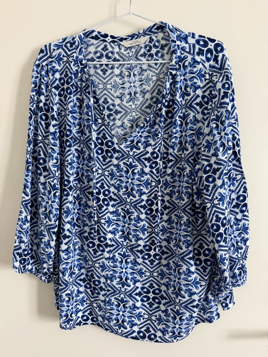 Tchibo Camicette: Bluse Gr. 42 Sommerbluse Boho Muster  – Usato da Langnau am Albis venduto da Schneeflocke92 1