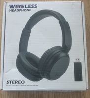 Kabellose Stereo Kopfhörer mit Transmitter, Schwarz