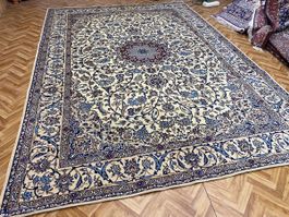 Nain 9la Perserteppich XXL 375*265cm handg.frisch prof.gewa