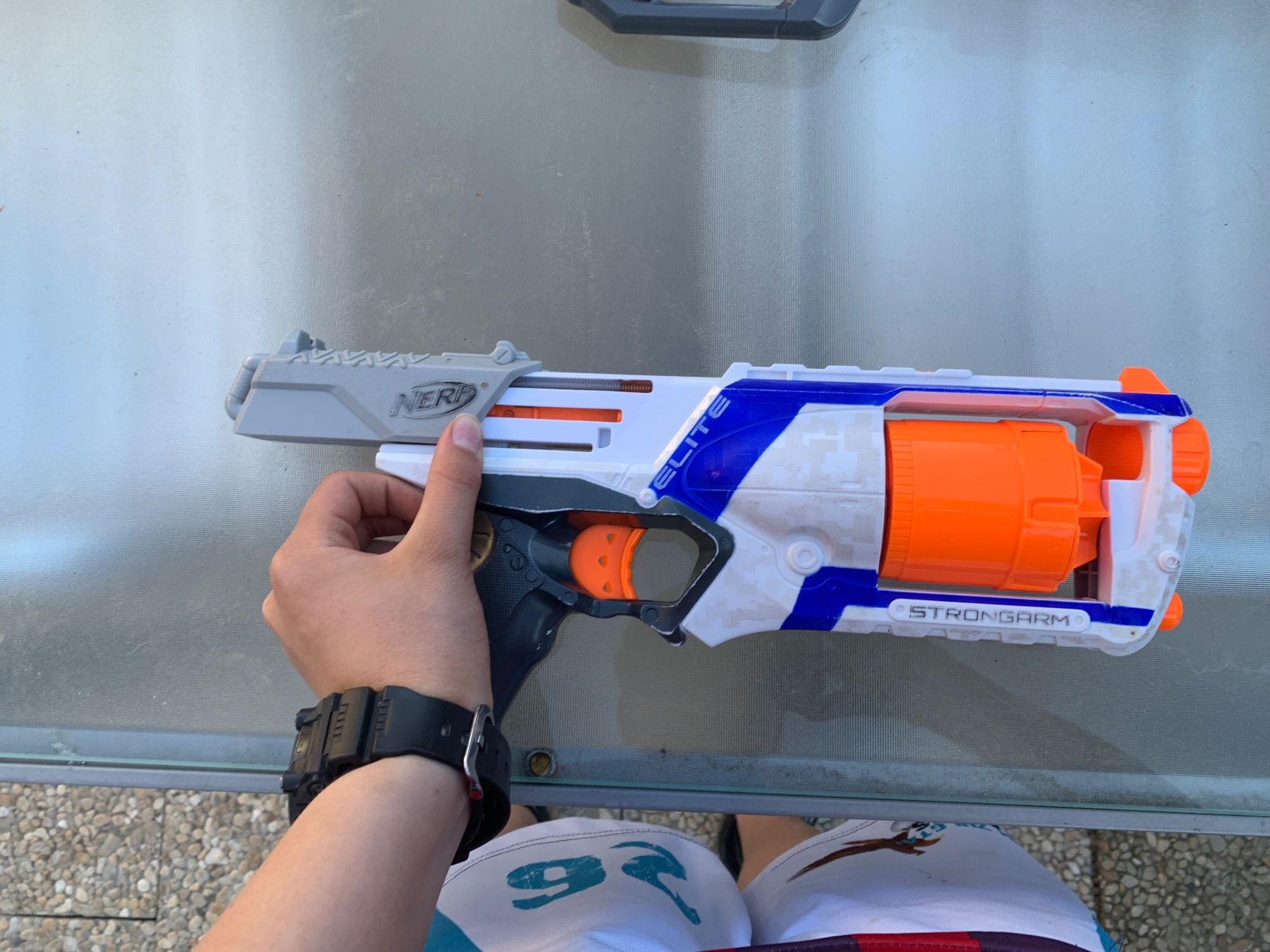 Nerf Giocattoli: 2 NERFs 1.nerf elite: Strongarm und 2.nerf mega: Cycloneshok – Usato da Unterlangenegg venduto da zddn3 4