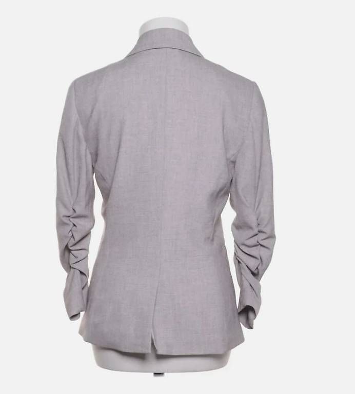 Jacken: H&M, Blazer, Grösse: 38, Grau, Elasthan/Leinen/Polyester – Gebraucht aus Rünenberg von Dgn_63 1