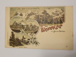 Ansichtskarte Wengernalp Berner Oberland ungelaufen Rmu