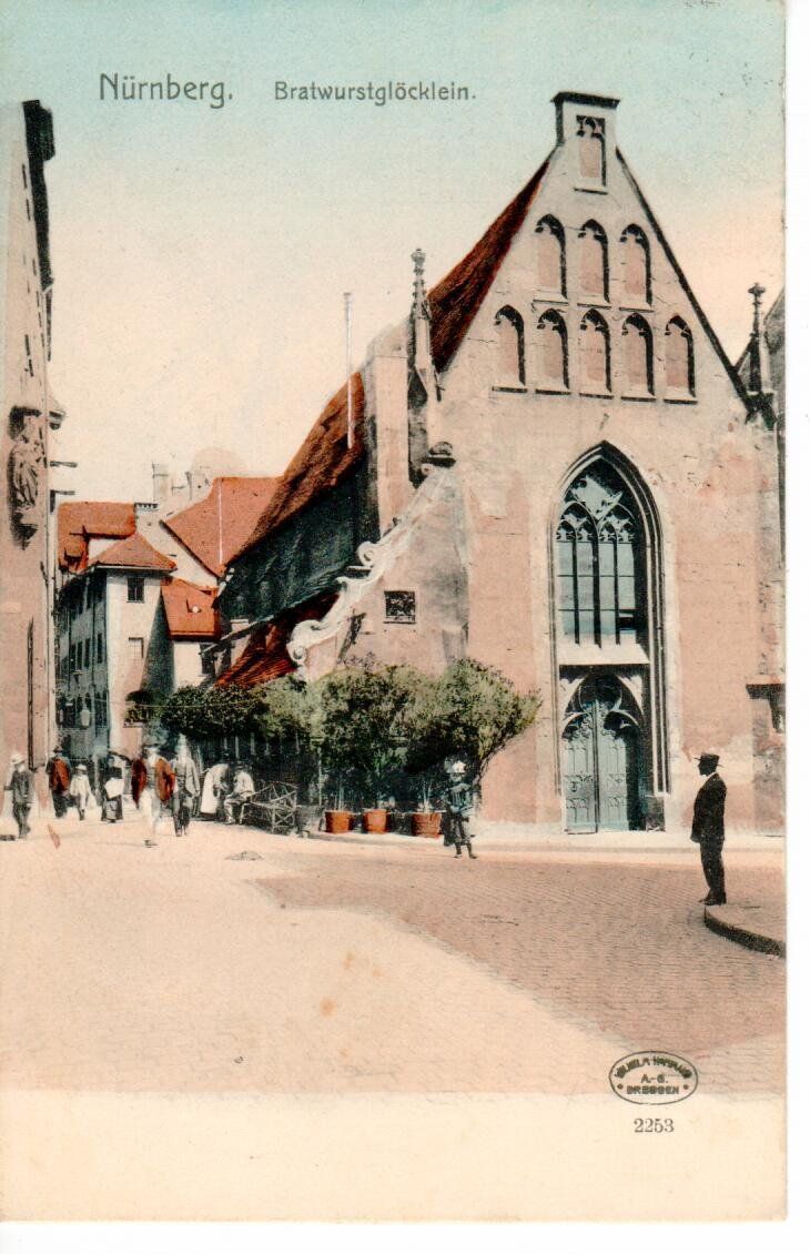 Cartoline postali: AK, Bayern Nürnberg Bratwurstglöcklein – Usato da Wolhusen venduto da Curver9