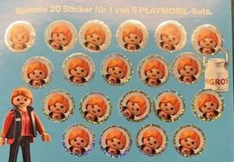 20 Migros Sammelsticker Playmobil