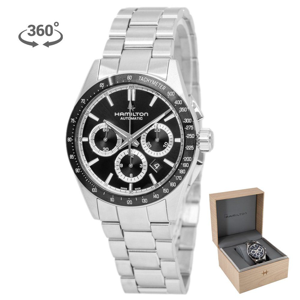 Hamilton Orologi: Hamilton H36606130 JAZZMASTER PERFORMER AUTO CHRONO 42mm – Nuovo e nell'imballaggio originale da Schindellegi venduto da harveystore