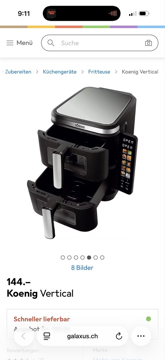 Elettrodomestici da cucina: Koenig Vertical Air Fryer - Double Basket – Nuovo e nell'imballaggio originale da Lenzburg venduto da sad_8mbt 4