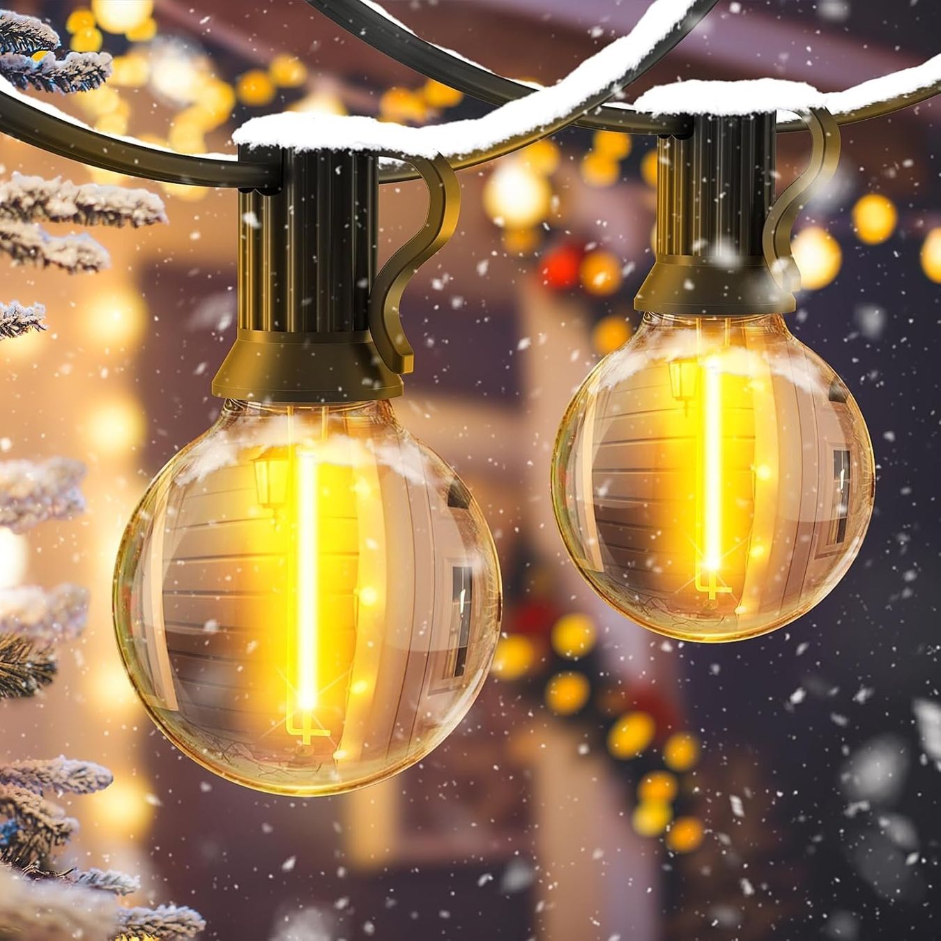 Lichterketten & Leisten: LED Lichterkette Außen 45m G40 IP44 dimmbar – Neu und originalverpackt aus Nuglar von SmartLiving24 1