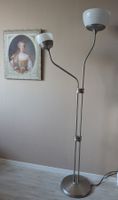 Stehlampe Messing mit Leseleuchte - Dimmbar