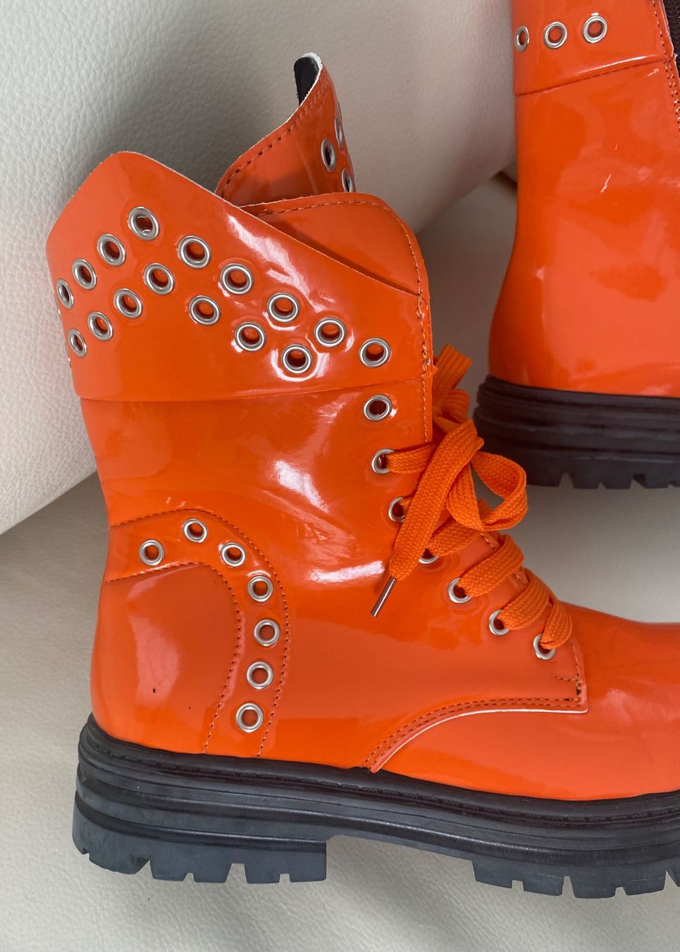 Scarpe da uomo: EYECATCHER - aussergewöhnliche Stiefeletten, orange, Gr. 40 – Nuovo e nell'imballaggio originale da Winkel venduto da ferrari2022 5