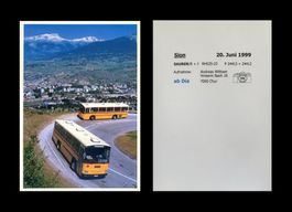 Sion Vex Val d'Hérens Postauto Saurer RH525-23 Foto-Ausdruck