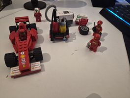 LEGO Ferrari 8673 Rennauto Set mit Figuren guter Zustand