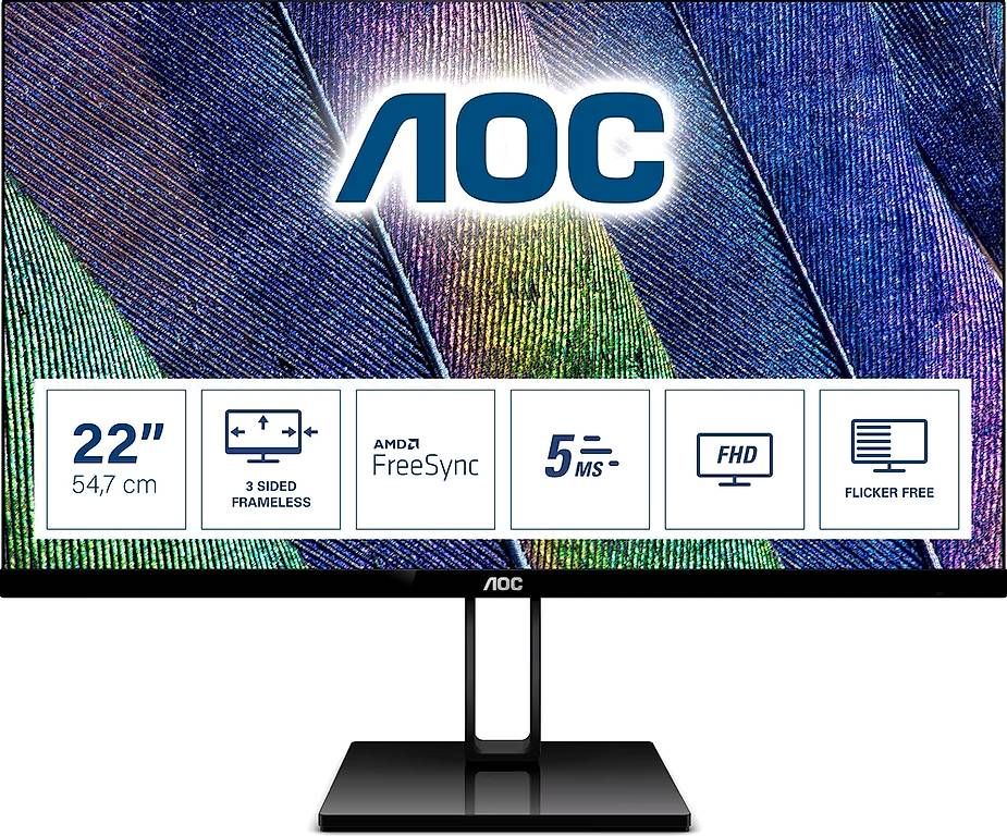 AOC Monitor: Monitor AOC 22v2q – Usato da Fislisbach venduto da vogelparadies